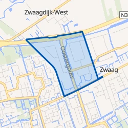Kaart van Zwaag - Buurt 30 04