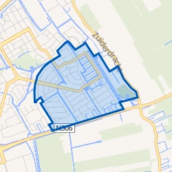 Kaart van Kersenboogerd-Zuid - Buurt 33 06