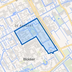 Kaart van Bangert en Oosterpolder - Buurt 35 05
