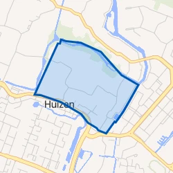Kaart van Huizermaat Zuid