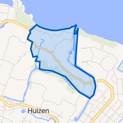 Kaart van Huizermaat Noord