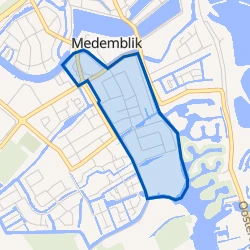 Kaart van Medemblik Koggenwijk
