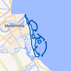 Kaartje van Medemblik Vooroever