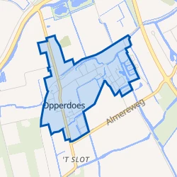 Kaart van Opperdoes Centrum
