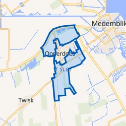 Kaart van Opperdoes Buitengebied