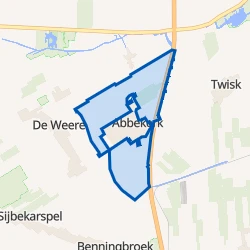 Kaart van Abbekerk Buitengebied