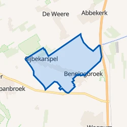 Kaart van Sijbekarspel Buitengebied