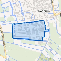 Kaart van Wognum Kreeklanden
