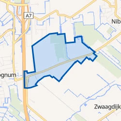 Kaart van Wognum Oosteinde