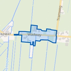 Kaart van Wognum Wadway