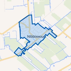Kaart van Nibbixwoud Centrum