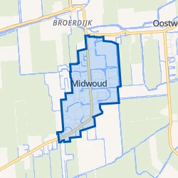 Kaart van Midwoud Centrum