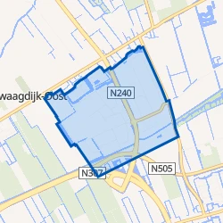 Kaart van Zwaagdijk-Oost Bedrijventerrein