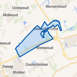 Kaart van Zwaagdijk-Oost Buitengebied