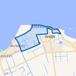 Kaart van Andijk Midden