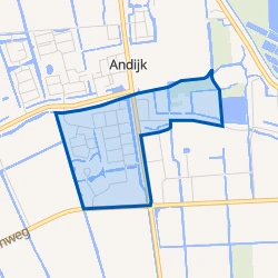 Kaart van Andijk Zuid