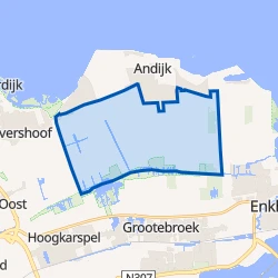 Kaart van Andijk Buitengebied