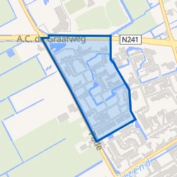 Kaart van Weidebloem West