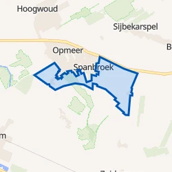 Kaart van Spanbroekerweg Buiten