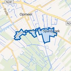 Kaart van Spanbroekerweg Kern