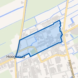 Kaart van Hoogwoud Centrum