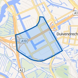 Kaartje van Industriegebied Amstel