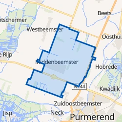 Kaart van Middenbeemster
