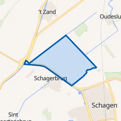 Kaart van Buitengebied Schagerbrug-Noord