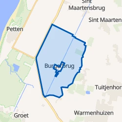 Kaart van Buitengebied Burgerbrug