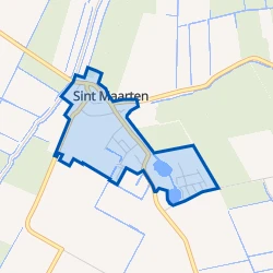 Kaart van Sint Maarten (woonkern)