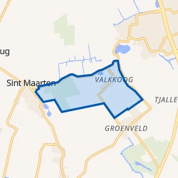Kaart van Valkkoog en Buitengebied