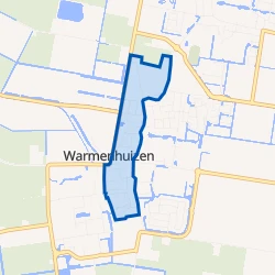 Kaart van Warmenhuizen-Centrum