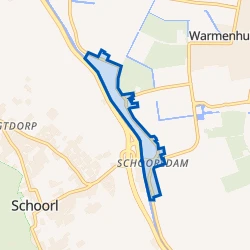 Kaart van Schoorldam