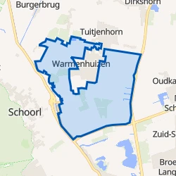 Kaart van Buitengebied Warmenhuizen