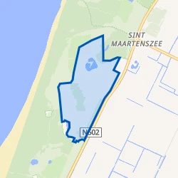 Kaartje van Onderzoekslocatie Petten