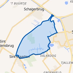 Kaart van Burghorn en Buitengebied