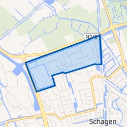 Kaart van Groeneweg-Noord