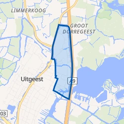 Kaart van Bedrijventerrein