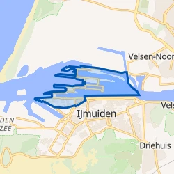Kaart van Oud-IJmuiden