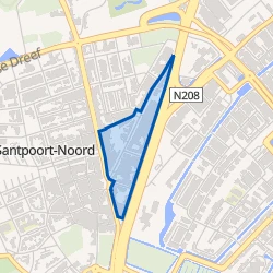 Kaart van Santpoort-Dorp