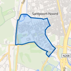 Kaart van Santhaesbuurt