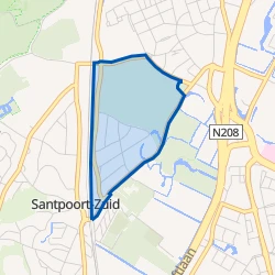 Kaart van Rijkersparkbuurt