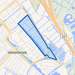 Kaart van Weidbuurt
