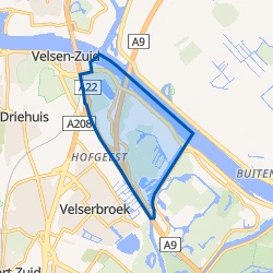 Kaart van Noord-Spaarndammerpolder