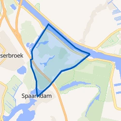 Kaart van Zuid-Spaarndammerpolder