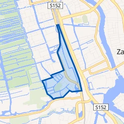 Kaart van Zaans Hout