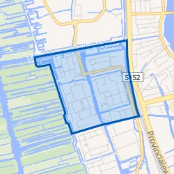 Kaart van Westerwatering Noord
