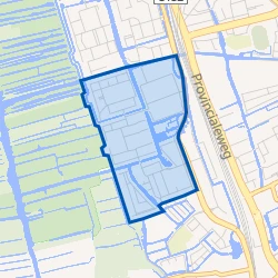 Kaart van Westerwatering Zuid