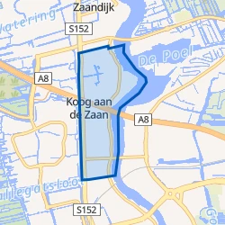 Kaart van Oud Koog