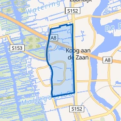 Kaart van Westerkoog Oost